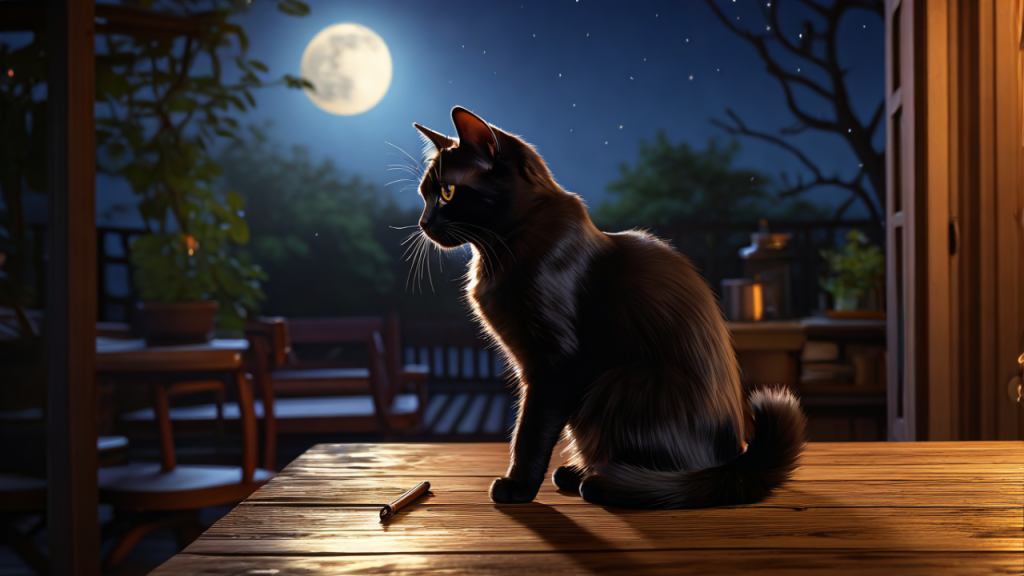 《猫语者与九尾魔法》第一章：墨水瓶里的尾巴